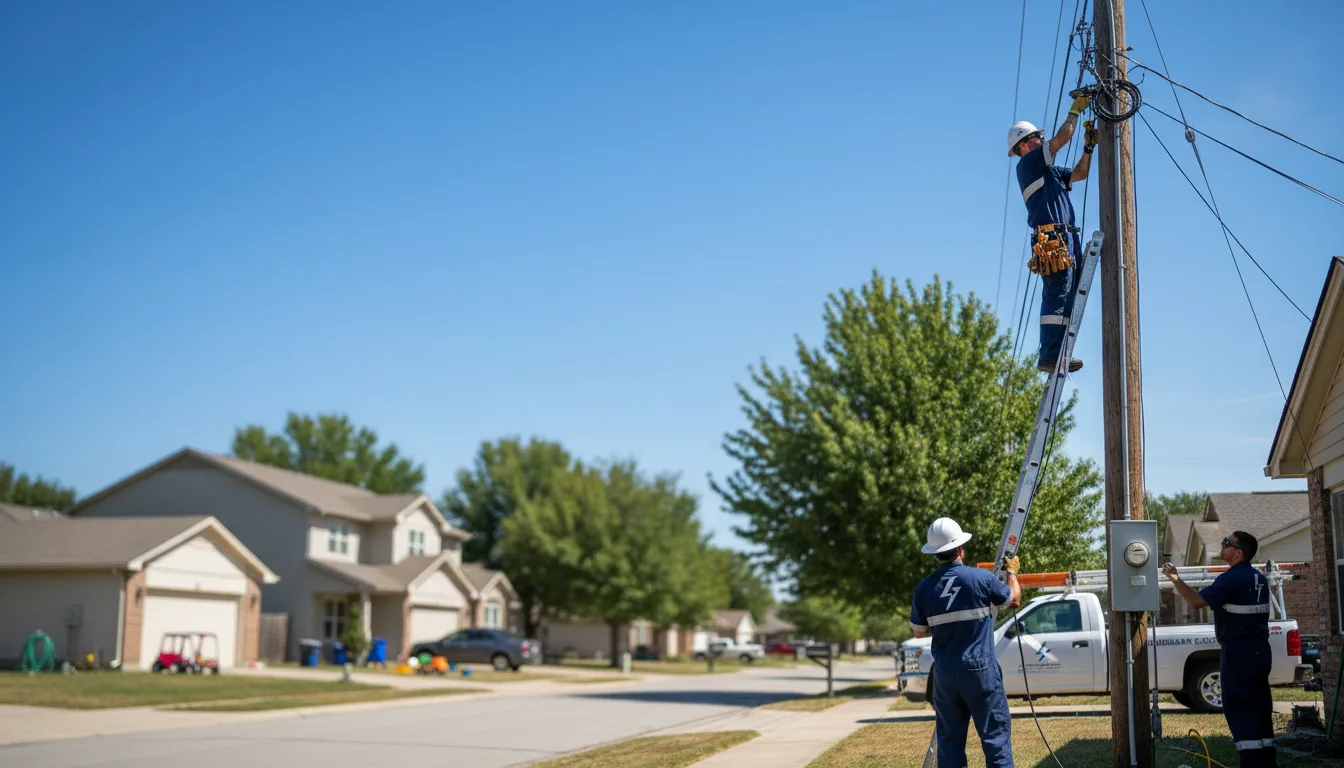 Residential electrician providing installation services in Sterling, MI